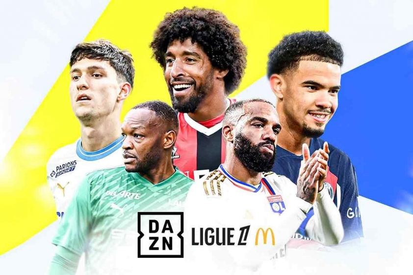 DAZN phải đối mặt với thua lỗ lớn trong việc mua bản quyền Ligue 1 2024/25 (Ảnh: DAZN).